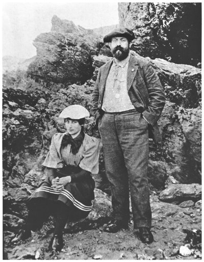 Colette (1873-1954) und Willy (1859-1931) in Belle-Île, Sommer 1894 von French Photographer